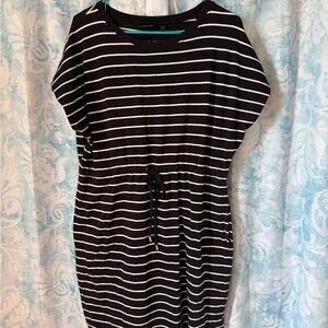 Black and White Striped Top